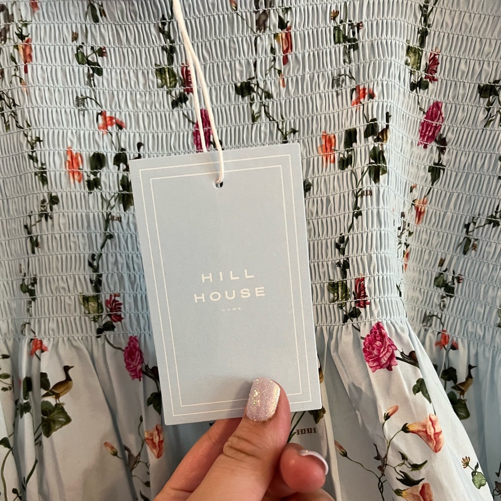 NWT Hill House Ellie Nap dress —pond floral